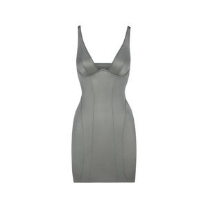 SKIMS Glissenette Plunge Mini Slip Dress NWT